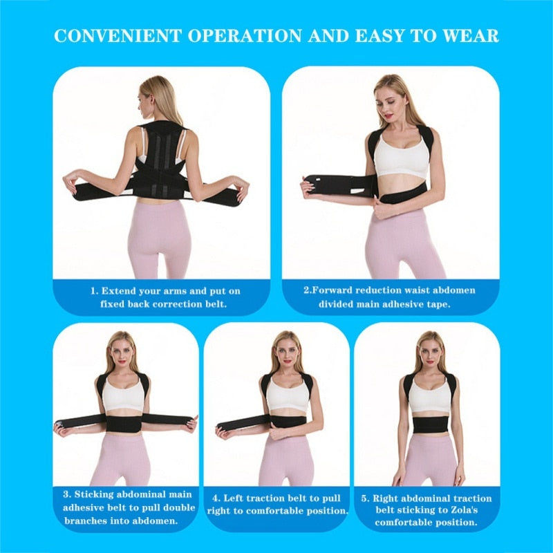 Adjustable Posture Corrector Back Support