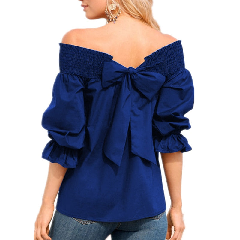 Off Shoulder Women Strapless Blouse