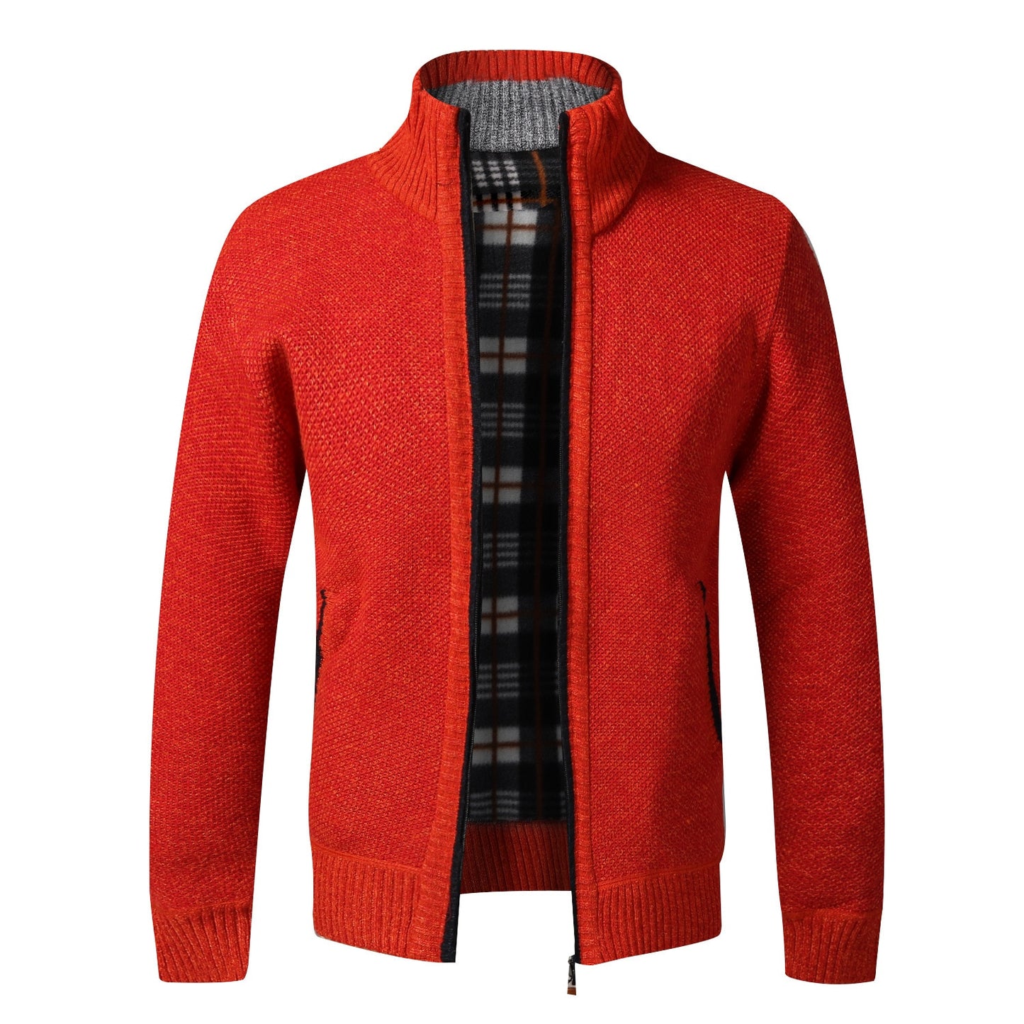 Winter Warm Cardigan Men Fleece Zipper Sweaters - Slim Fit