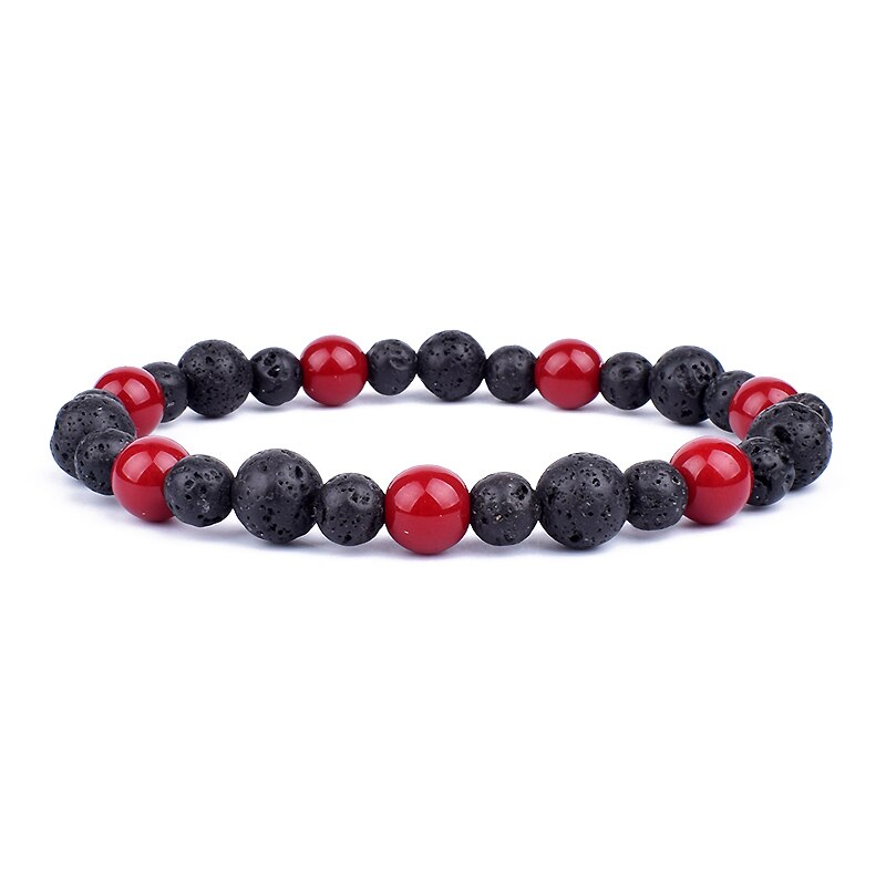 Obsidian Hematite Tiger Eye Men's Bracelet Natural Stone Lithotherapy Health Protection Bracelet for Women Valentine's Day Gift