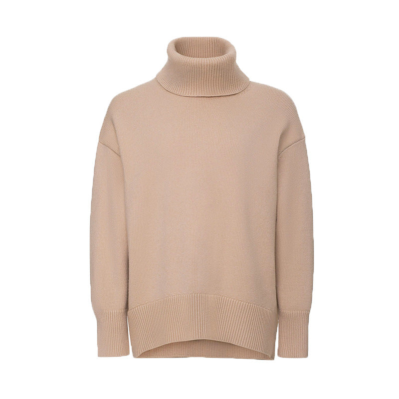 Women's Fashionable All-match Solid Color Turtleneck Sweater