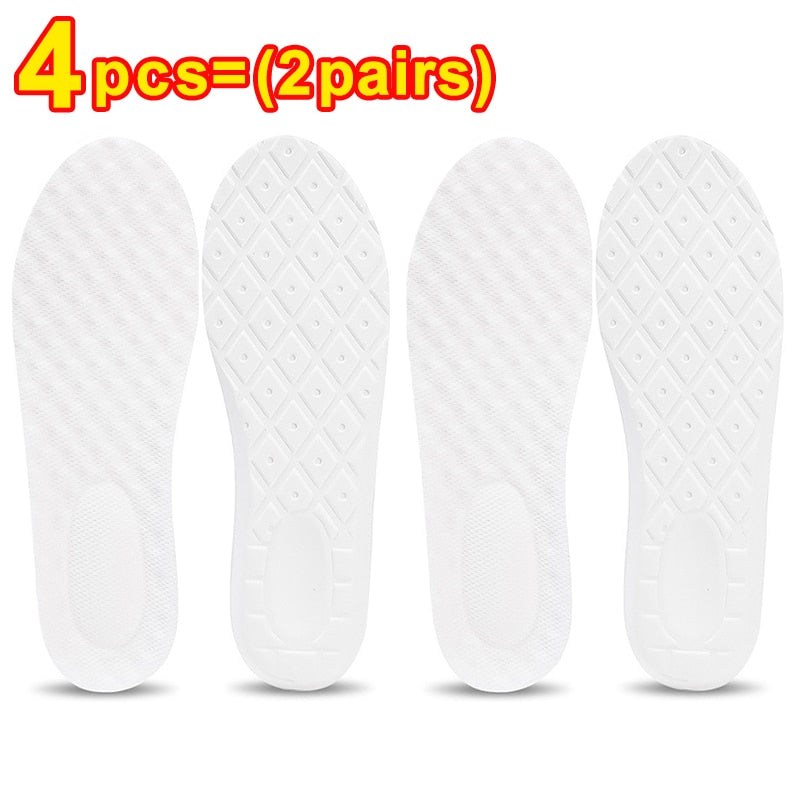 4Pcs Latex Memory Foam Breathable Orthopedic Sport Insoles