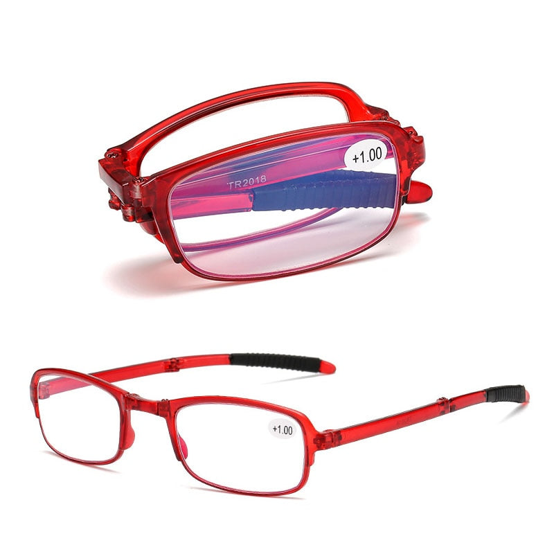 Unisex Folding Reading Glasses with Box Fashion Design Computer Glasses