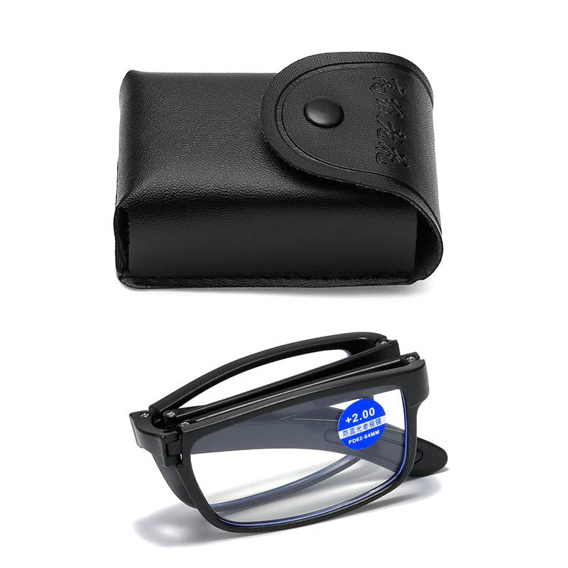 Unisex Folding Reading Glasses with Box Fashion Design Computer Glasses