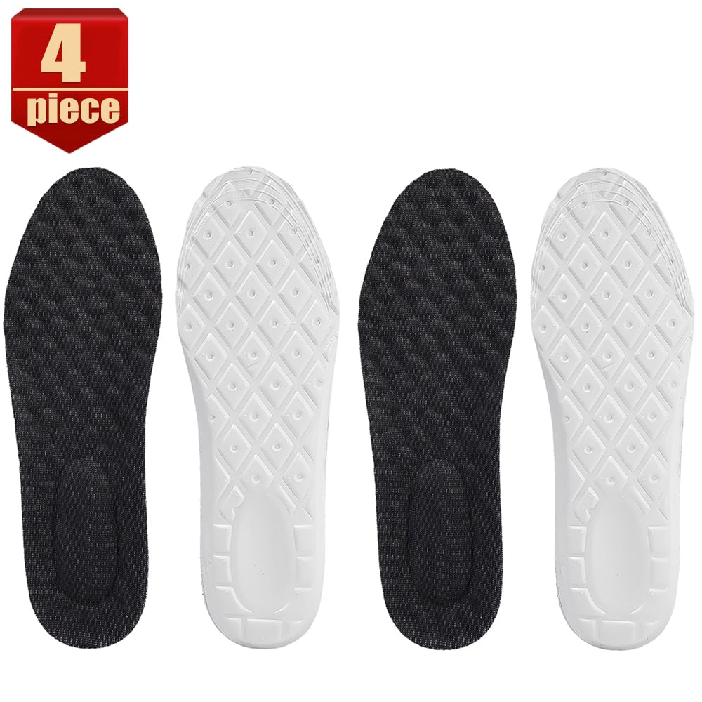 4Pcs Latex Memory Foam Breathable Orthopedic Sport Insoles