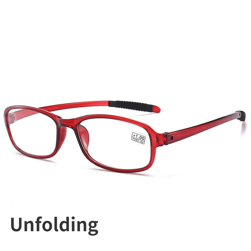 Unisex Folding Reading Glasses with Box Fashion Design Computer Glasses