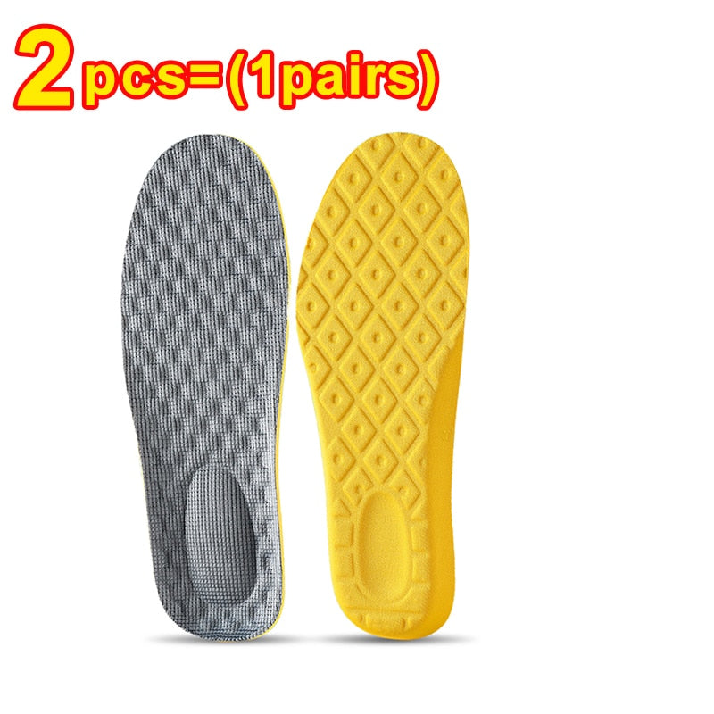 4Pcs Latex Memory Foam Breathable Orthopedic Sport Insoles