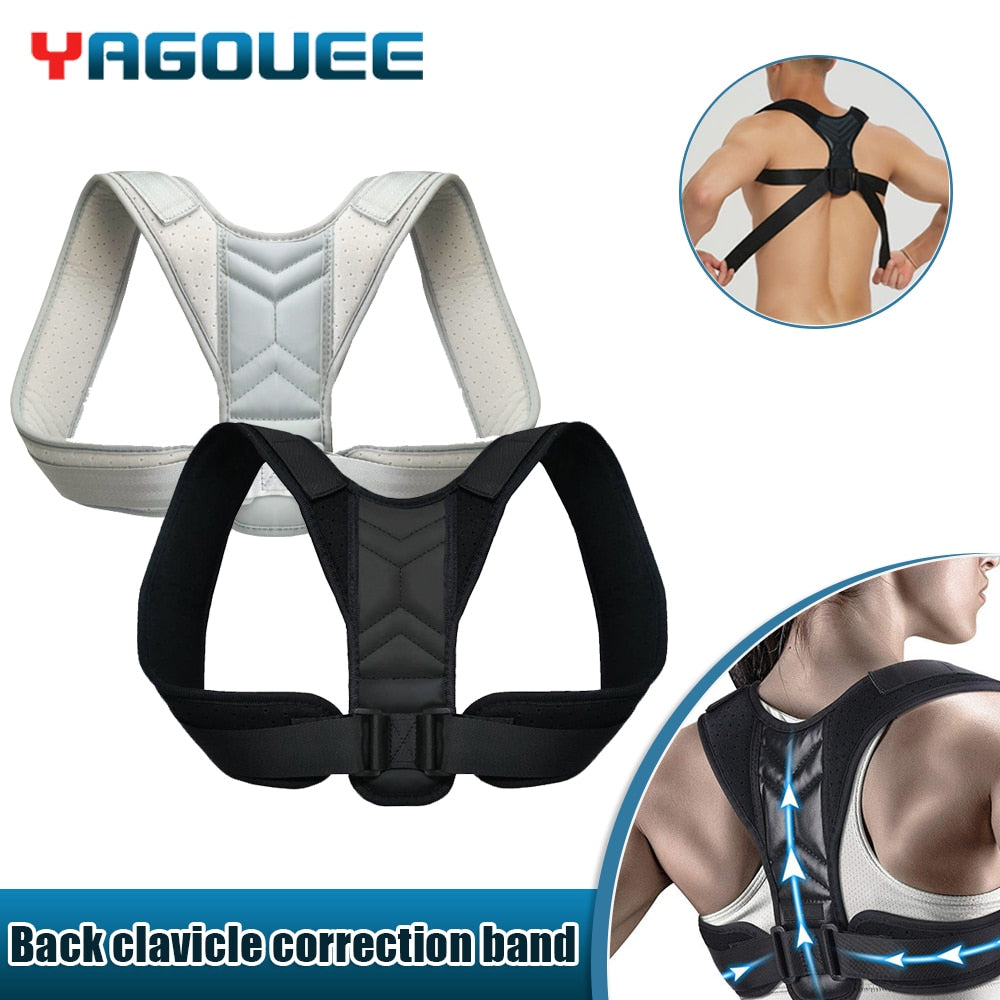 Back Posture Corrector Adjustable Neck Brace Training Equipment Home Office Man Woman Postura Shoulder Support Correction Belt